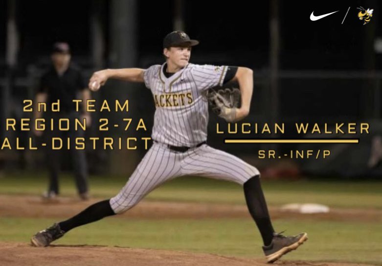 Starkville Baseball (@jacketbsbl) on Twitter photo Congratulations to <a href="/lucianw23/">Lucian walker</a> on being selected to 2nd Team All-District for Region 2-7A!! #J.A.C.K.E.T.S Congratulations to <a href="/lucianw23/">Lucian walker</a> on being selected to 2nd Team All-District for Region 2-7A!! #J.A.C.K.E.T.S
