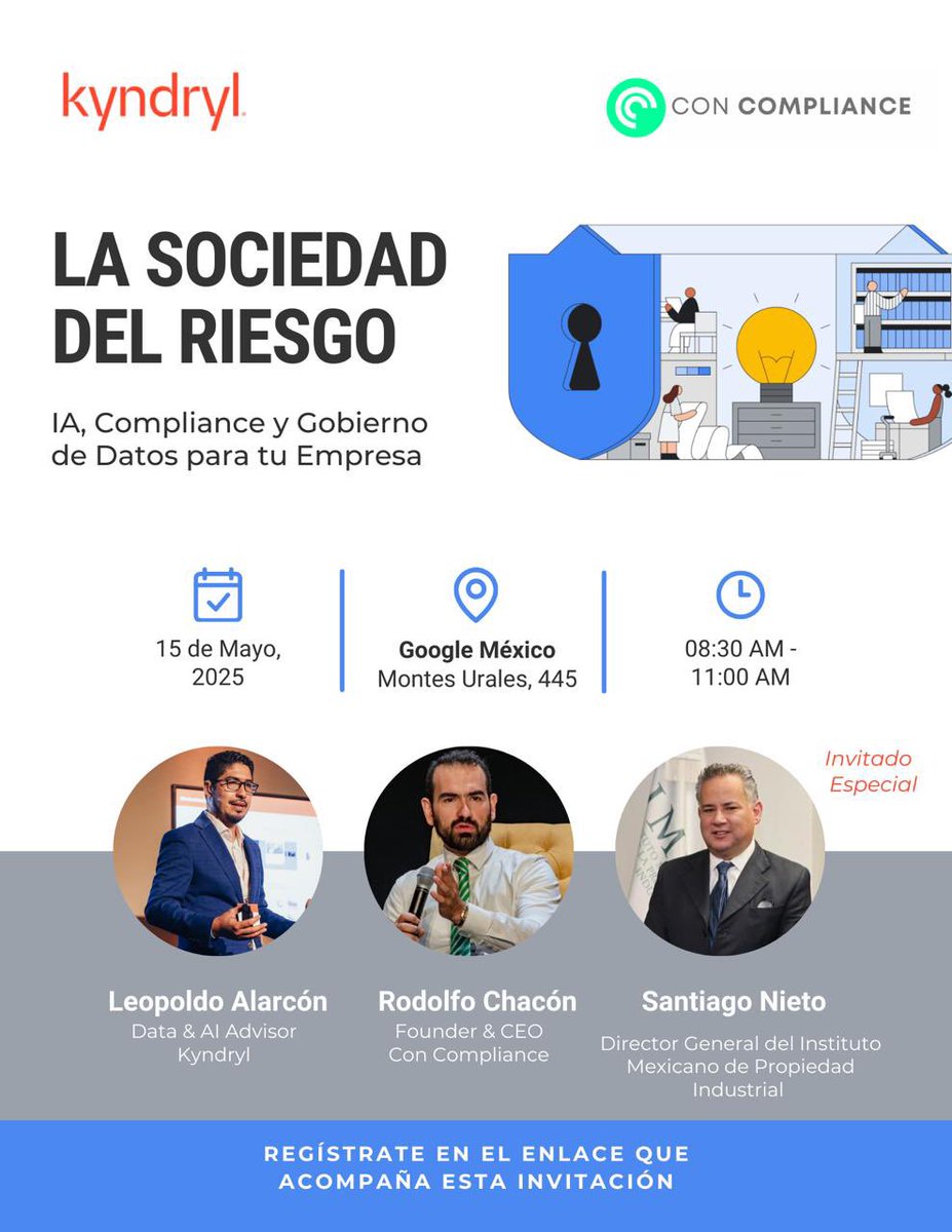 Rodol_chacon's tweet photo. ¡Qué gran evento! 

Gracias @SNietoCastillo que maravillosa exposición. 

Gracias @Kyndryl  por sumar esfuerzos 

Gracias por el espacio  @Google 

En #ConCompliance estamos comprometidos con seguir construyendo. https://t.co/cGLJksROQj