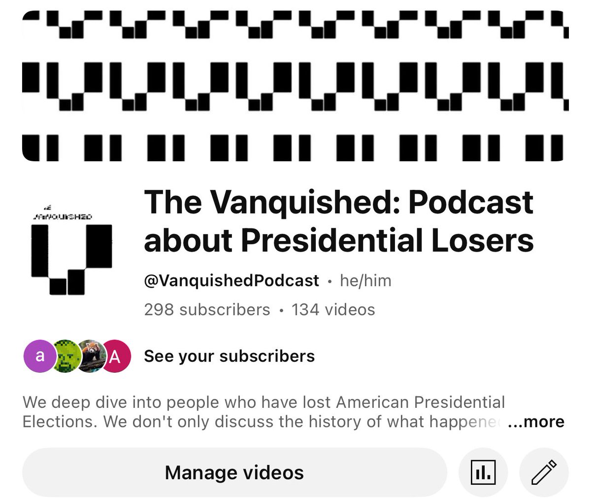 Anyone wanna be my pod’s 300th? <a href="/VanquishedPod/">The Vanquished</a>