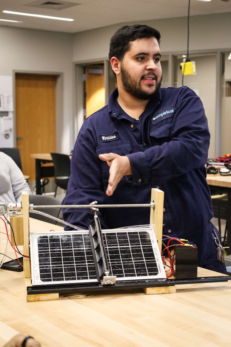 GCCCBroncbuster's tweet image. ⚙️ GCCC students in Embedded Systems tackled real-world problems with sensors, microcontrollers &amp;amp; more! Projects included a solar panel cleaner, an obstacle-avoiding robot &amp;amp; a robotic control system.

🔗 gcccks.edu/academics/divi…
#RoboticsProgram #FromHERE