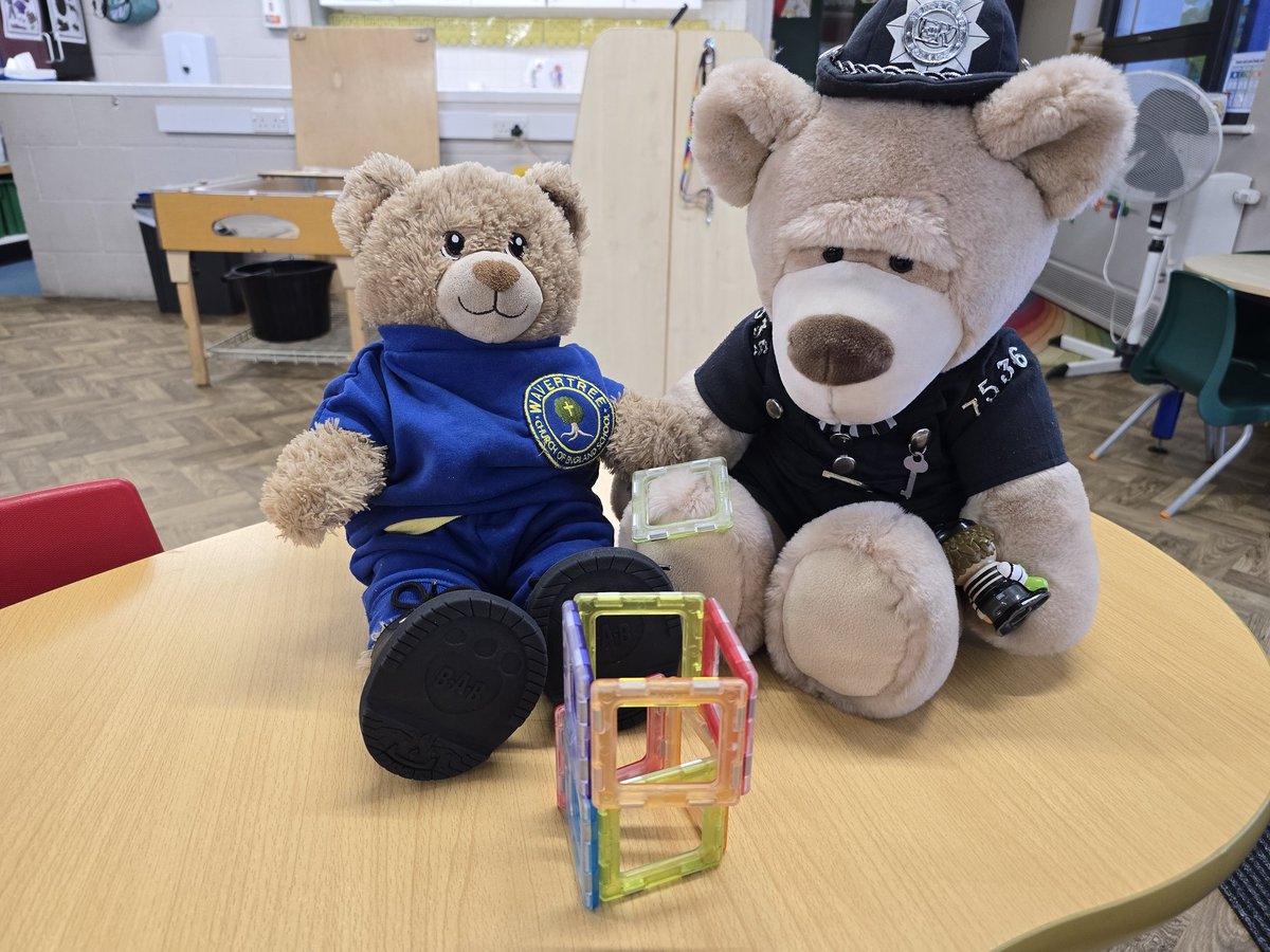 Bradley Bear has enjoyed playing with his new friend, PC Ted, this week.