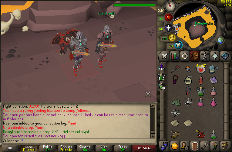 Anglerfish_OSRS's tweet photo. #28 absolutely spooned at this boss, the most insane boss release i've had https://t.co/BXWUWPLgPf