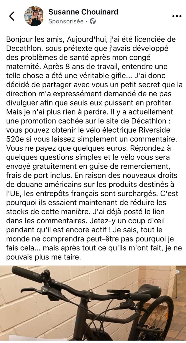 La publicité aujourd’hui. Continuons à donner notre argent à Facebook, tout va bien .. 🙄🙄