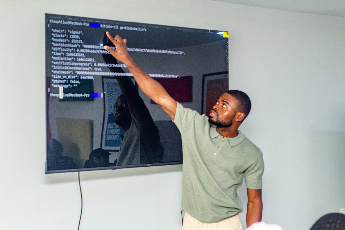 Africa Free Routing ⚡ (@freeroutingaf) on Twitter photo Day 2 of the Lightning Developer Bootcamp in Kaduna was a deep technical dive!🇳🇬
Participants rolled up their sleeves and got hands-on with bitcoin-cli, exploring the inner workings of Bitcoin Core.
<a href="/btrustteam/">Btrust</a> <a href="/Tether_Africa/">Tether Africa</a> <a href="/afribitcoiners/">African Bitcoiners ⚡</a> <a href="/planb_network/">Plan ₿ Network</a> <a href="/mavapay/">Mavapay</a> Day 2 of the Lightning Developer Bootcamp in Kaduna was a deep technical dive!🇳🇬
Participants rolled up their sleeves and got hands-on with bitcoin-cli, exploring the inner workings of Bitcoin Core.
<a href="/btrustteam/">Btrust</a> <a href="/Tether_Africa/">Tether Africa</a> <a href="/afribitcoiners/">African Bitcoiners ⚡</a> <a href="/planb_network/">Plan ₿ Network</a> <a href="/mavapay/">Mavapay</a>