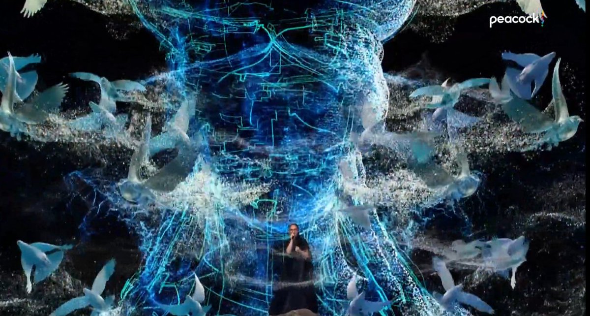 CrispyHoneyy's tweet image. #ESC2025 #eurovisiongr Greece's song is about having to leave your homeland behind and pictured in the background is the stolen Caryatid that's in the British Museum away from her sisters in Athens.