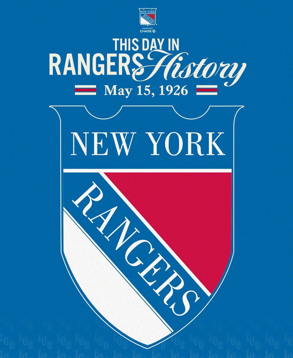 On this day in 1926, the Blueshirts were born. 

Read more about the birth of the franchise: nyrange.rs/4dmgVHh