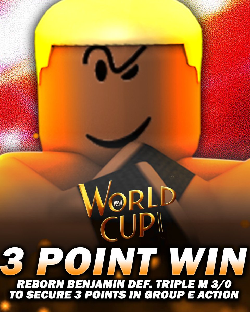 RRWPLUS's tweet image. #RRWWorldCup UPDATES!🚨

@ballotinyourbox showed NO REMORSE, sweeping #TripleM to gain 3 points in GROUP E ACTION!

Can Benjamin keep up this momentum to advance onto the 12-man bracket?!