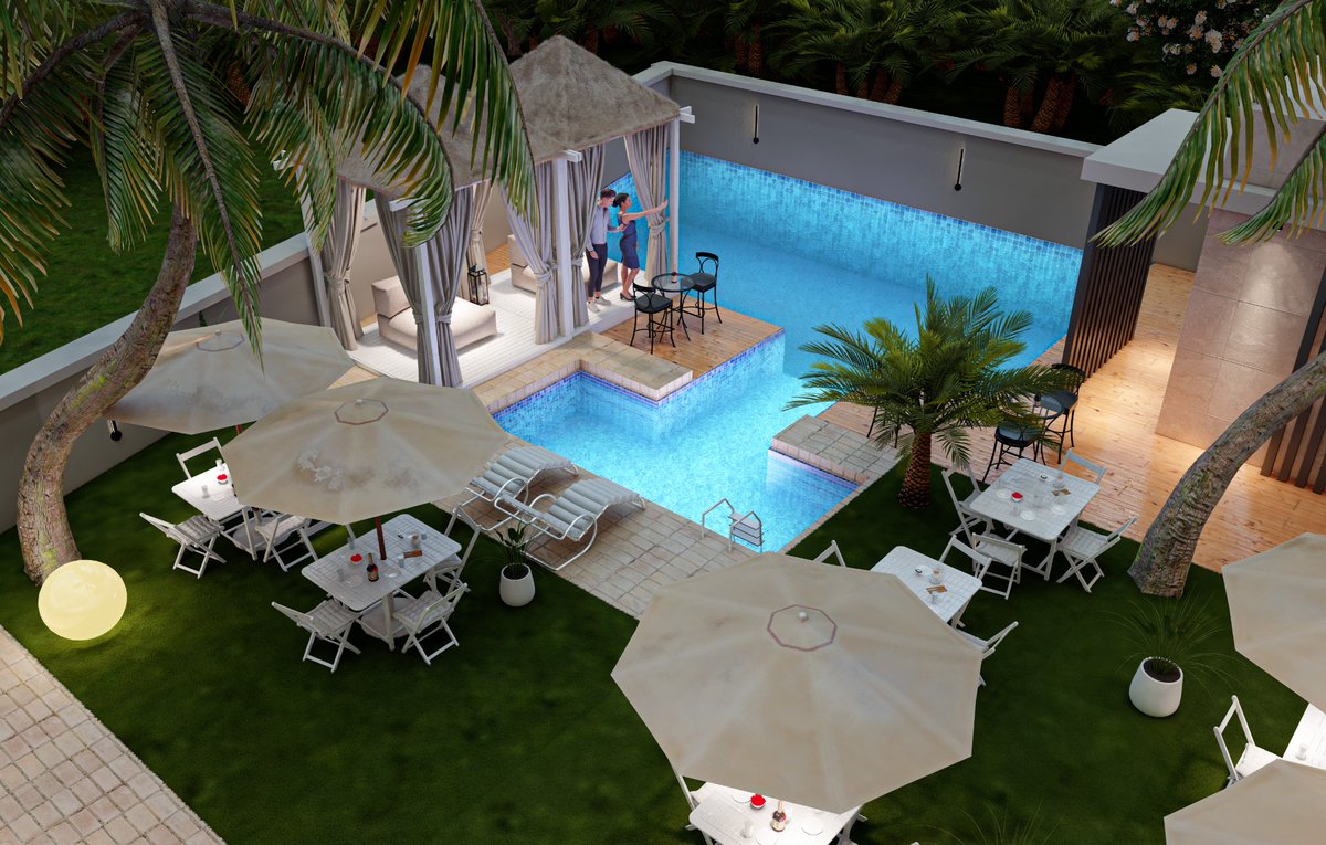 dezynstructures's tweet image. Available for Sale!

This 68-room hotel is available for sale on our website, it sits on 2,800 sq.m with an outdoor lounge and pool area 
Click the link on our bio to shop architectural designs at discounted price Or go to plans.dnstructures.com
#architecture #3ddesign #architec