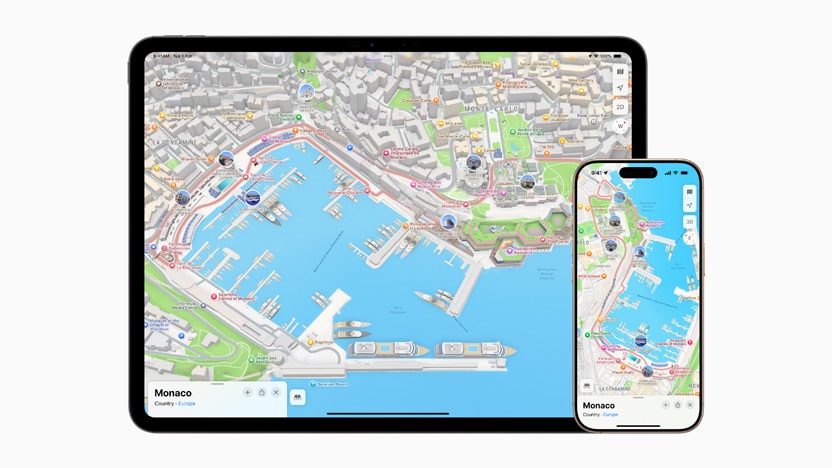 #Apple Karten bietet speziell entwickelte Detaillierte Stadtansicht für den Formel 1-Grand-Prix de #Monaco