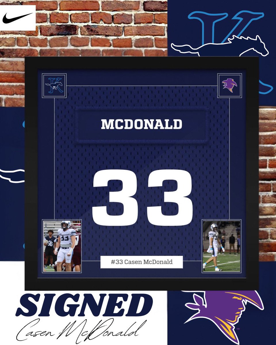 โThe Kingwoodโ Mustang Football (@khsmustangfball) on Twitter photo Congratulations to <a href="/CasenMcD/">๐๐๐ฌ๐๐ง ๐๐๐๐จ๐ง๐๐ฅ๐ โ</a> for officially signing his letter of intent to play football for <a href="/HSUCowboys/">Hardin-Simmons Cowboy Football</a> ! Excited to see you play on Saturdaysโผ๏ธ
#SFAW #HWPO #NoExcuses #Believe #BTA #KingwoodALLIN Congratulations to <a href="/CasenMcD/">๐๐๐ฌ๐๐ง ๐๐๐๐จ๐ง๐๐ฅ๐ โ</a> for officially signing his letter of intent to play football for <a href="/HSUCowboys/">Hardin-Simmons Cowboy Football</a> ! Excited to see you play on Saturdaysโผ๏ธ
#SFAW #HWPO #NoExcuses #Believe #BTA #KingwoodALLIN