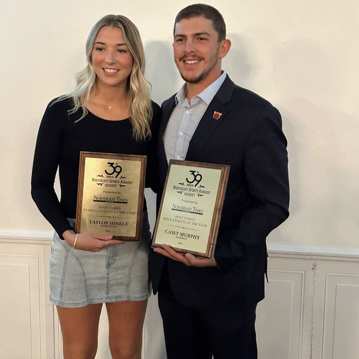 Holy Family Tigers (@gohfutigers) on Twitter photo Last night, <a href="/HolyFamily_WBB/">Holy Family Women’s Basketball</a>’s Taylor Hinkle and <a href="/HFUBaseball/">Holy Family Baseball</a>’s Casey Murphy were honored as the <a href="/HolyFamilyU/">Holy Family University</a> Athletes of the Year by <a href="/NETimesOfficial/">Northeast Times</a> Last night, <a href="/HolyFamily_WBB/">Holy Family Women’s Basketball</a>’s Taylor Hinkle and <a href="/HFUBaseball/">Holy Family Baseball</a>’s Casey Murphy were honored as the <a href="/HolyFamilyU/">Holy Family University</a> Athletes of the Year by <a href="/NETimesOfficial/">Northeast Times</a>