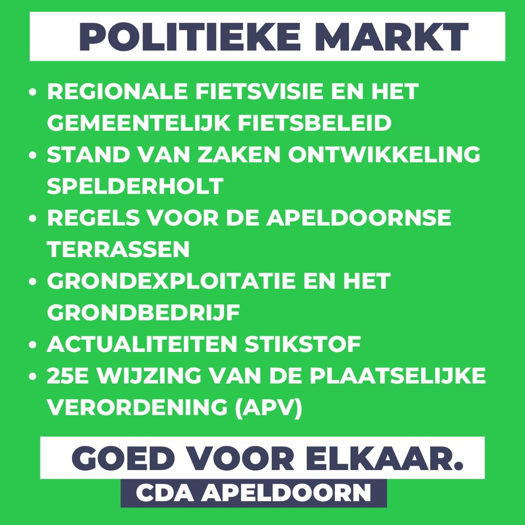 CDA Apeldoorn (@cda_apeldoorn) on Twitter photo 