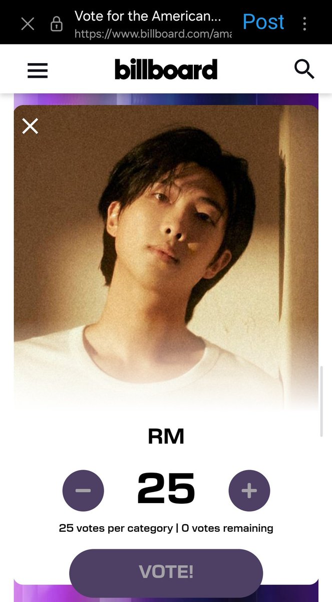 imv7137's tweet photo. @goeskthh AMA TAKEOVER FOR RM
VOTE FOR RM ON AMAS 2025
#VoteForRMonAMAs https://t.co/vZsKMg4agU