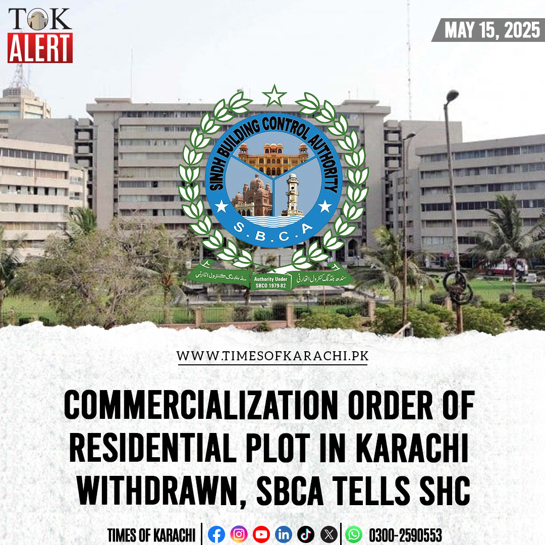 TOKCityOfLights's tweet image. Karachi residential plots will no longer be allowed for commercial activities after the Sindh Building Control Authority (SBCA) officially withdrew its earlier notification.

Details: timesofkarachi.pk/70950

#TOKAlert #Karachi #Residentialplot #commercialization #SBCA #SHC