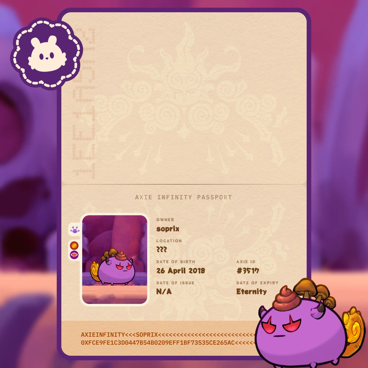 My passport is amazing! Thanks <a href="/AxieInfinity/">Axie Infinity</a>