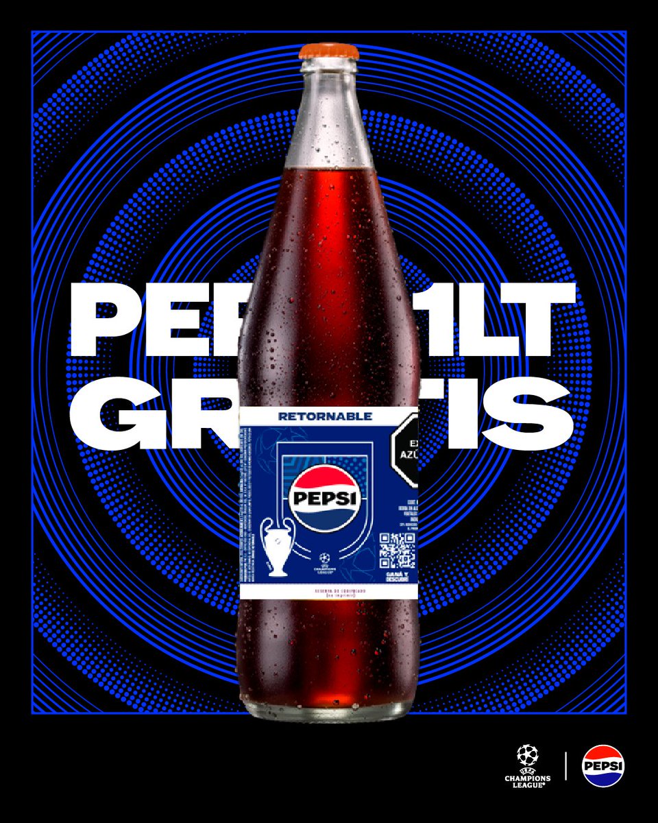 PepsiUY's tweet photo. La promo no termina acá, juntando 4 chapitas naranjas y un envase de litro te llevás una Pepsi gratis🤯 https://t.co/81CoGvthGA