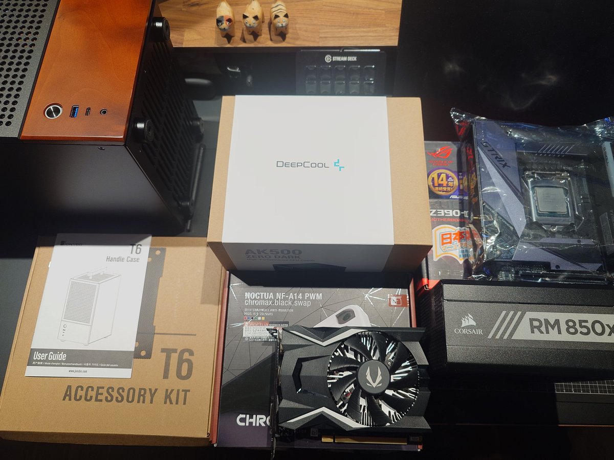 GALM7P's tweet photo. 旧PCパーツ流用サブ機作成の儀 https://t.co/q37HhompVy