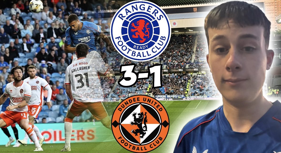 FCNVLOGD's tweet photo. 💥 RANGERS SMASH DUNDEE UNITED 3-1!!!

📹👇🏻
https://t.co/CkyXRNPpyM

#RangersFC #RFC #WATP #Gers #IBROX #rangersfans #DundeeUnited #DUTD #spfl @RangersFC @dundeeunitedfc @RFC_Michael_ https://t.co/ZjTCPptNIa