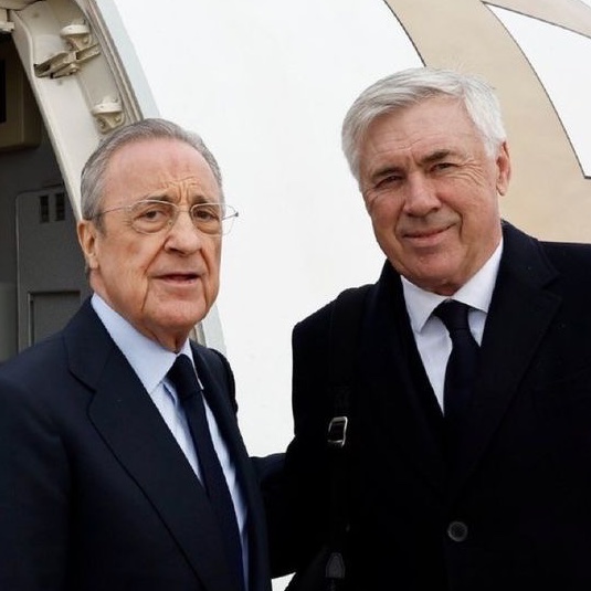 MadridXtra's tweet photo. 🚨 BREAKING: Florentino Pérez &amp; Carlo Ancelotti want to REUNITE after the Brazil job!

Ancelotti could return and have another role at the club. @marca https://t.co/hQJy7P928z