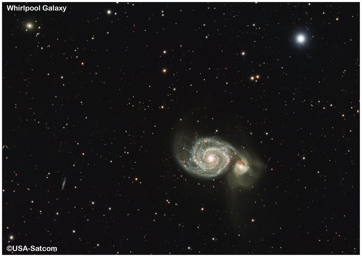 Whirlpool Galaxy. 20 hours of subs. RGB+Ha.