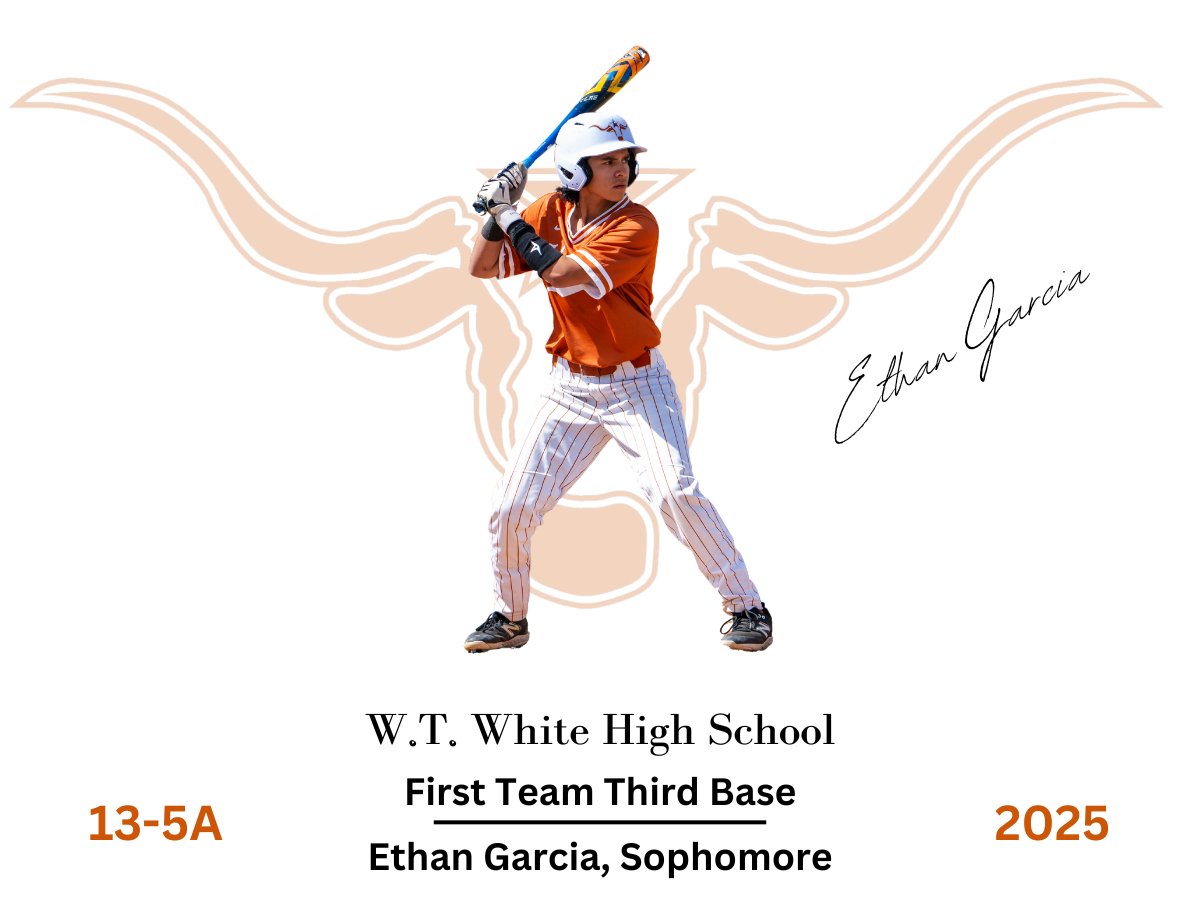 District 13-5A
1ST TEAM 3B
<a href="/EthanJGarcia12_/">EthanGarcia12</a> 

<a href="/WTWHighSchool/">WT White High School</a> <a href="/WTWLonghorns/">W.T. White Longhorns Athletics</a> <a href="/ClubWtw/">WTW Longhorns Booster Club</a> <a href="/dallasathletics/">Dallas ISD Athletics</a>