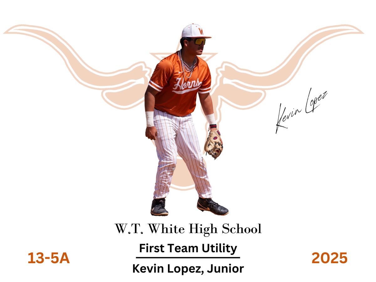District 13-5A
1ST TEAM UTILITY
<a href="/KLopez_20_26/">Kevin Lopez</a> 

<a href="/WTWHighSchool/">WT White High School</a> <a href="/WTWLonghorns/">W.T. White Longhorns Athletics</a> <a href="/ClubWtw/">WTW Longhorns Booster Club</a> <a href="/dallasathletics/">Dallas ISD Athletics</a>