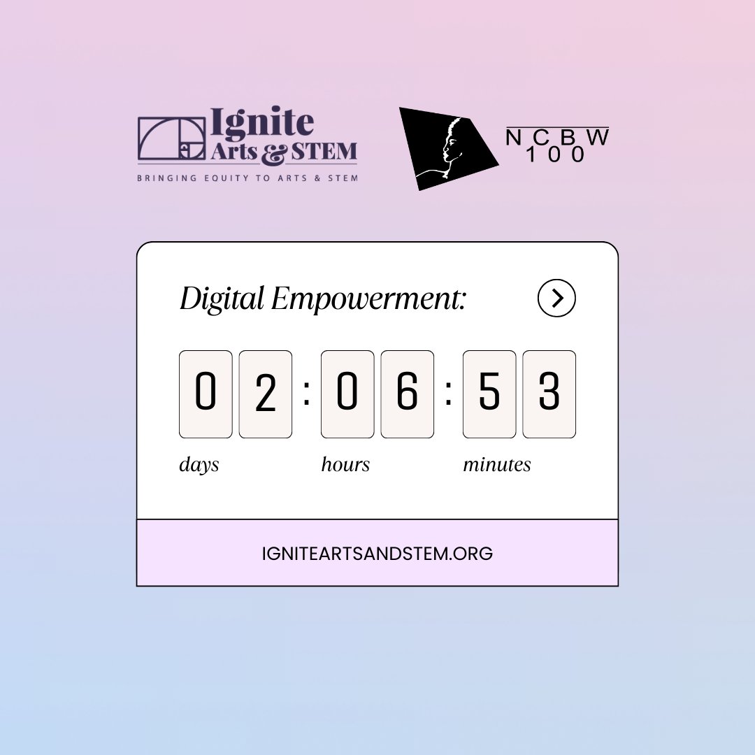 igniteartsstem's tweet photo. Almost there! ⏰ 2 days until the Digital Empowerment Event w/ El Camino College &amp; NCBW LA. Don't miss out! https://t.co/UbBMX6f2ev 
#DigitalWorld #ECCLife #NCBW #TwoDaysLeft https://t.co/Pqkd1M2yeK