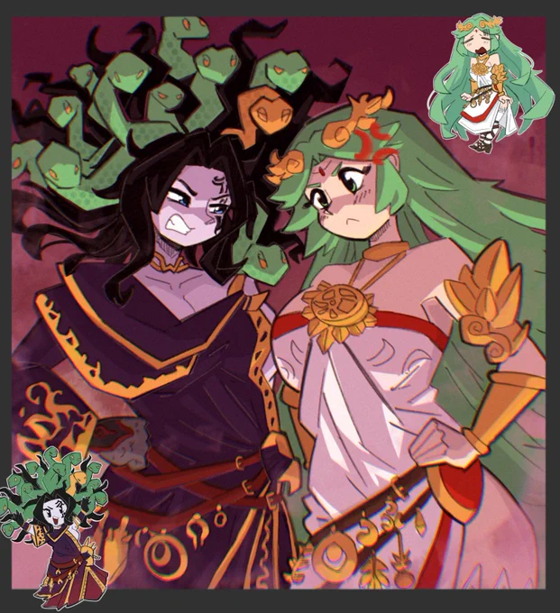 Palutena and Medusa!! 