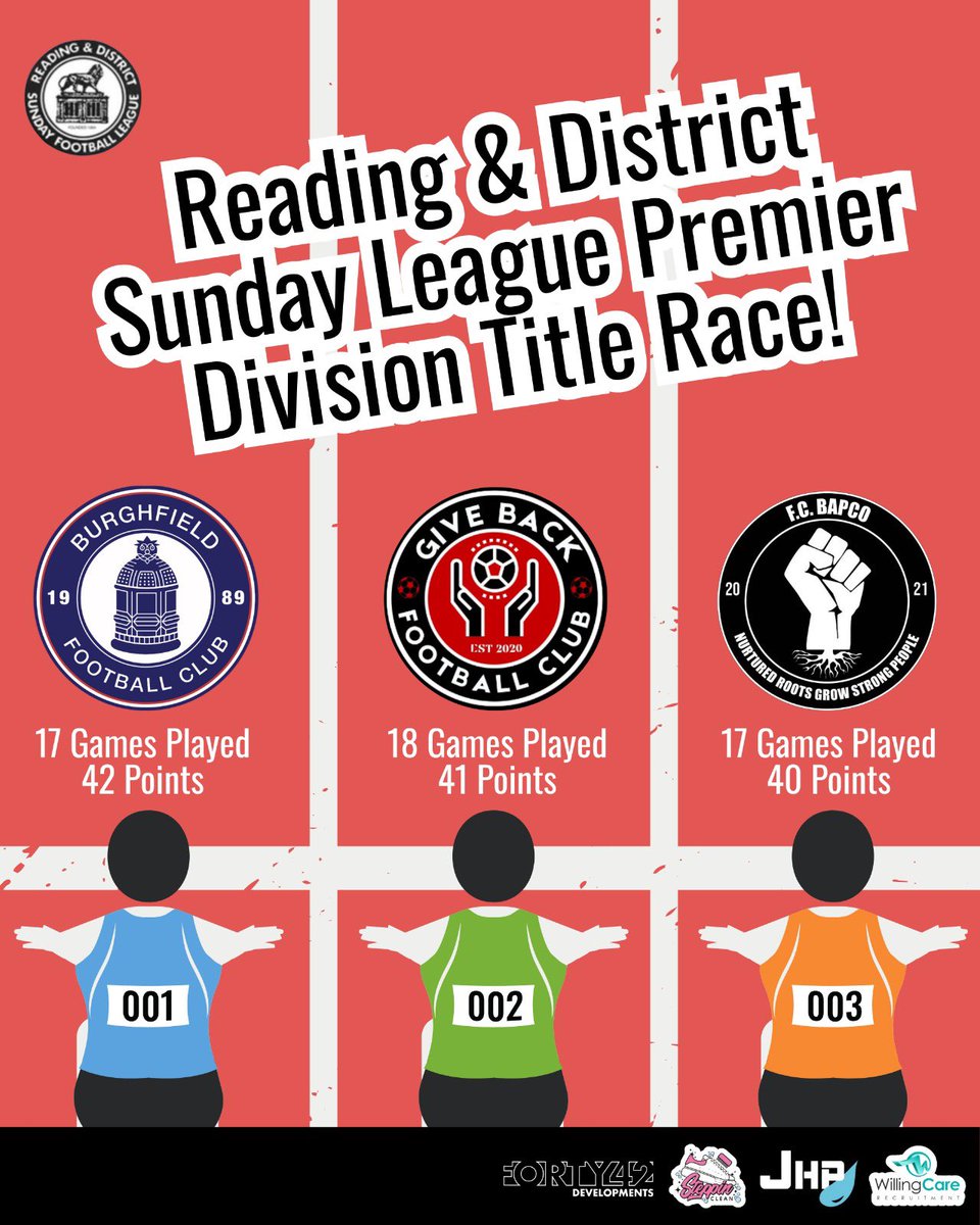 fcbapco's tweet image. 𝐓𝐡𝐞 𝐫𝐚𝐜𝐞 𝐟𝐨𝐫 𝐭𝐡𝐞 𝐭𝐢𝐭𝐥𝐞… 🏃

This Sunday at The Atrium, you don't want to miss it.

@RDGSundayLeague 

#UPTHEBAPCO
