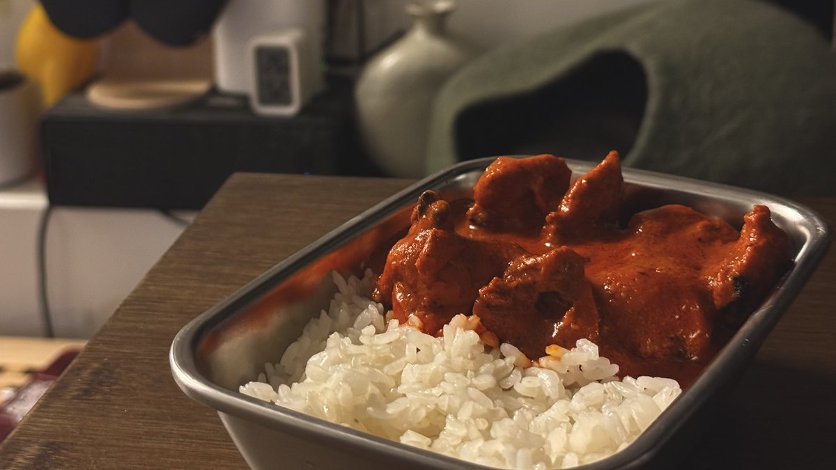 multiplex1011's tweet photo. 記錄一下給太太做的沒有愛心的便當
Day1 Butter chicken https://t.co/TOYyqkAj37