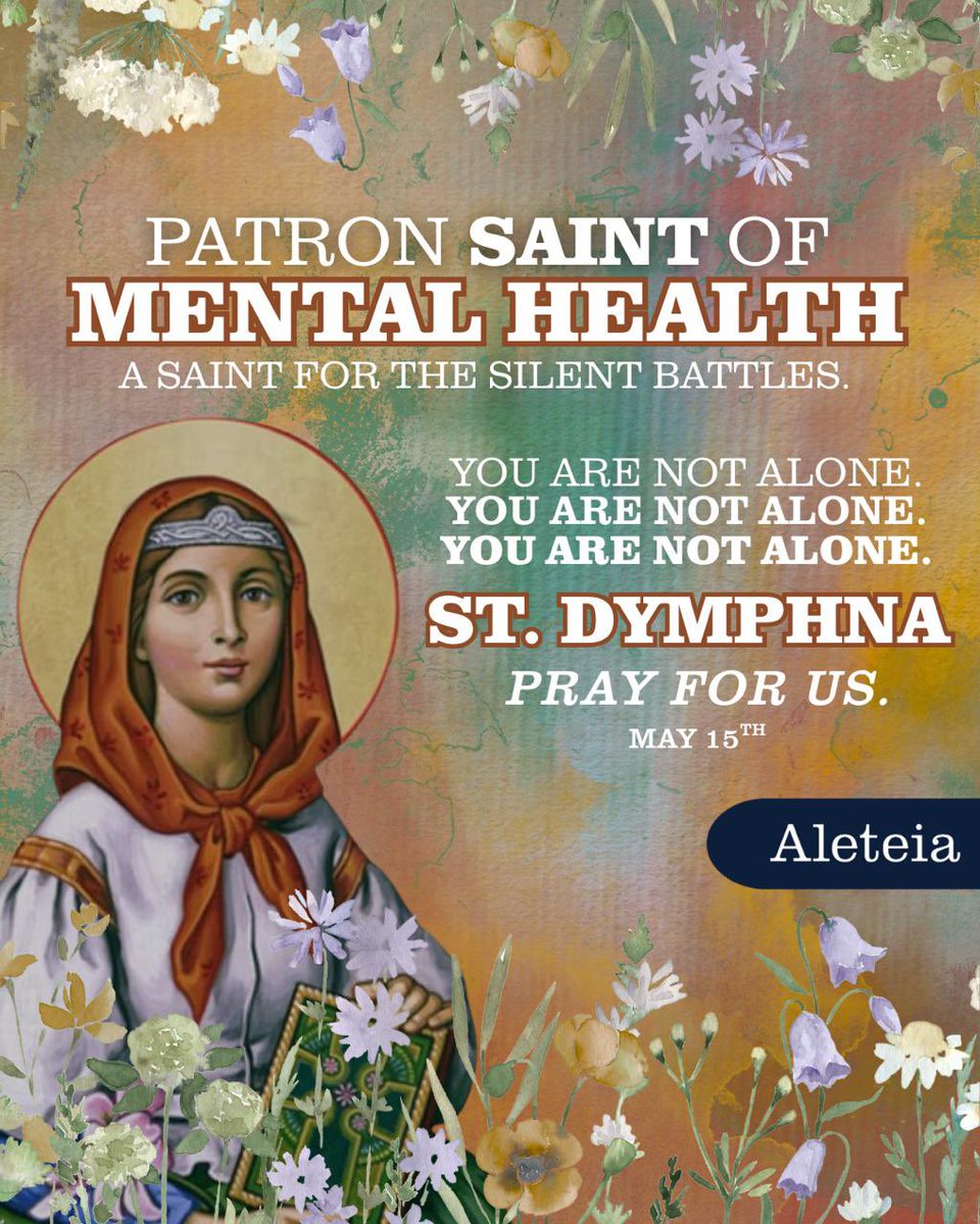 Join us in praying for all those struggling with their mental health.

Grant that through the prayers of this
youthful martyr of purity, those who suffer from nervous and mental illness everywhere on earth may be helped and consoled.
#mentalhealth #mentalhealthawareness #Catholic