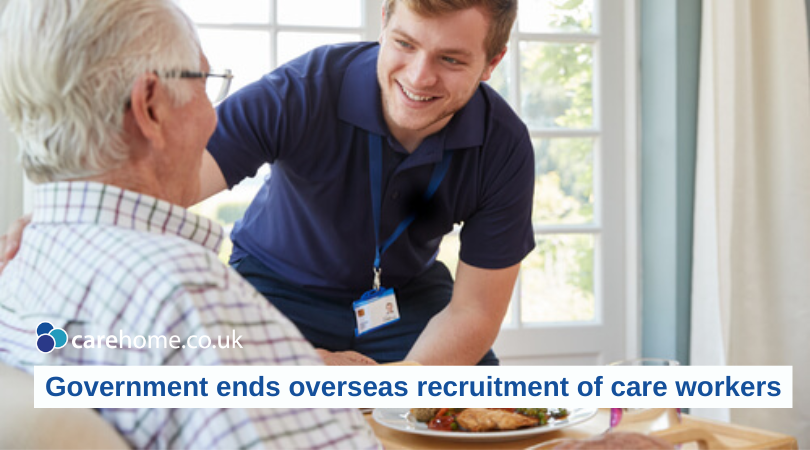Care homes in the UK will no longer able to recruit from abroad...

carehome.co.uk/jobs/advice/go…