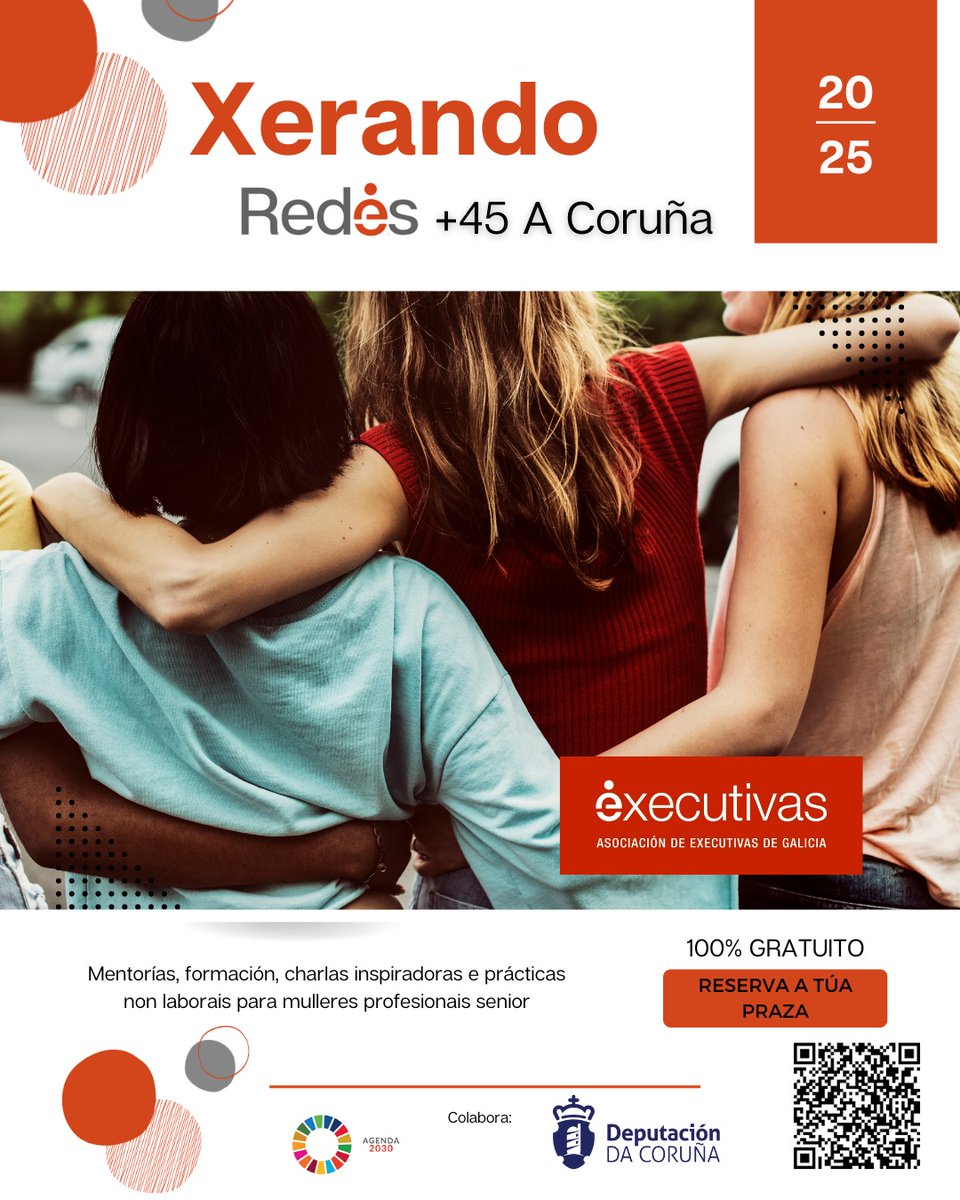 Executivas de Galicia (@executivasg) on Twitter photo EXECUTIVAS LANZA XERANDO REDES!🎯
Xerando Redes é un programa de emprego dirixido a mulleres maiores de 45 anos da provincia da Coruña, en colaboración coa <a href="/Depucoruna/">Deputación da Coruña</a>.
Desenvolverase de abril a decembro de 2025. Solicita a túa participación en 👉 forms.gle/WxfVFi8FnSeQnM… EXECUTIVAS LANZA XERANDO REDES!🎯
Xerando Redes é un programa de emprego dirixido a mulleres maiores de 45 anos da provincia da Coruña, en colaboración coa <a href="/Depucoruna/">Deputación da Coruña</a>.
Desenvolverase de abril a decembro de 2025. Solicita a túa participación en 👉 forms.gle/WxfVFi8FnSeQnM…