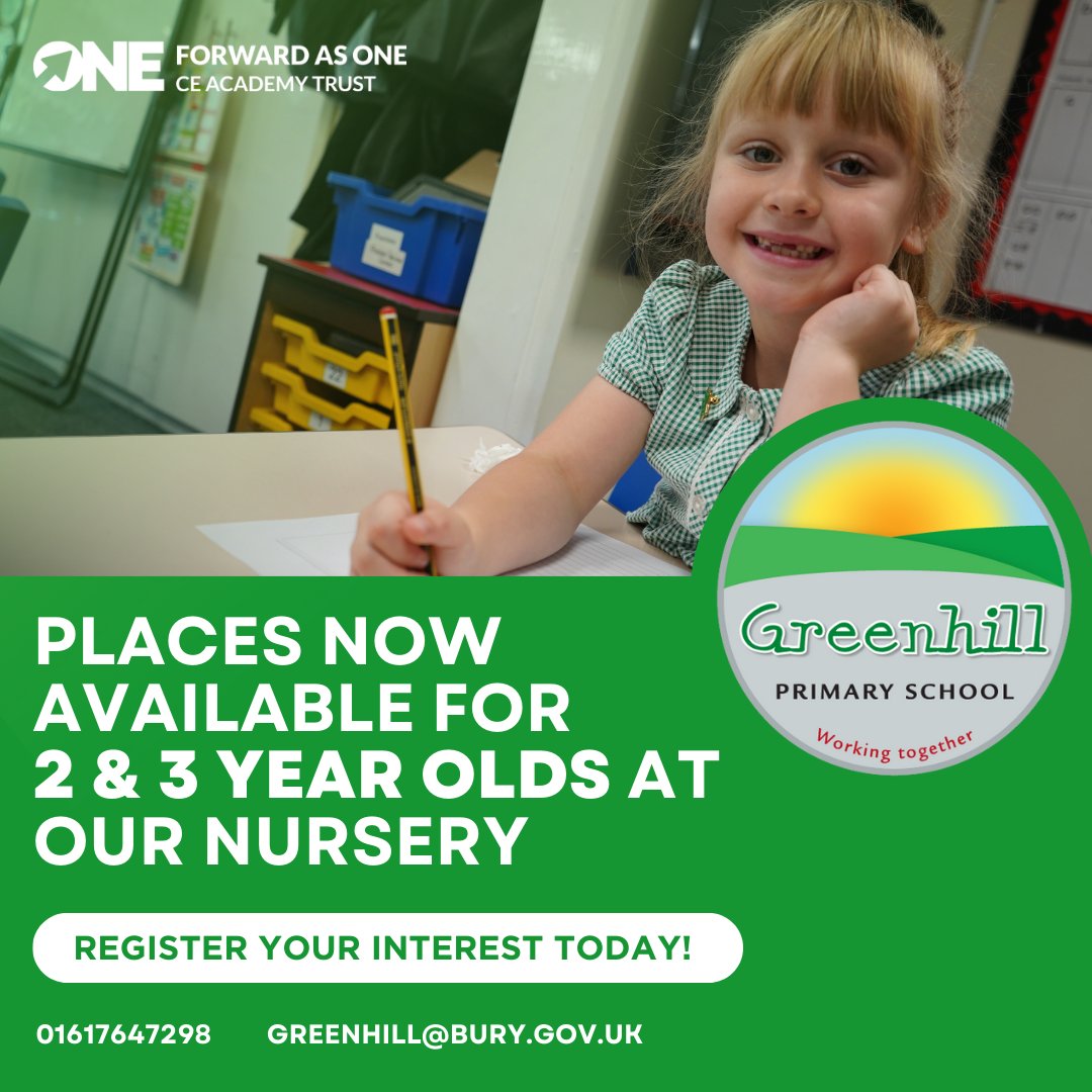 Greenhill Primary (@greenhillbury) on Twitter photo EXCITING NEWS!
FOLLOW THE LINK TO REGISTER YOUR INTEREST: forms.office.com/e/PexnYdwFhT
<a href="/BuryTimes/">Bury Times</a> <a href="/ForwardAs1Trust/">Forward As One C of E Multi Academy Trust</a> <a href="/LEARNwithFA1/">LEARN with FA1</a> EXCITING NEWS!
FOLLOW THE LINK TO REGISTER YOUR INTEREST: forms.office.com/e/PexnYdwFhT
<a href="/BuryTimes/">Bury Times</a> <a href="/ForwardAs1Trust/">Forward As One C of E Multi Academy Trust</a> <a href="/LEARNwithFA1/">LEARN with FA1</a>