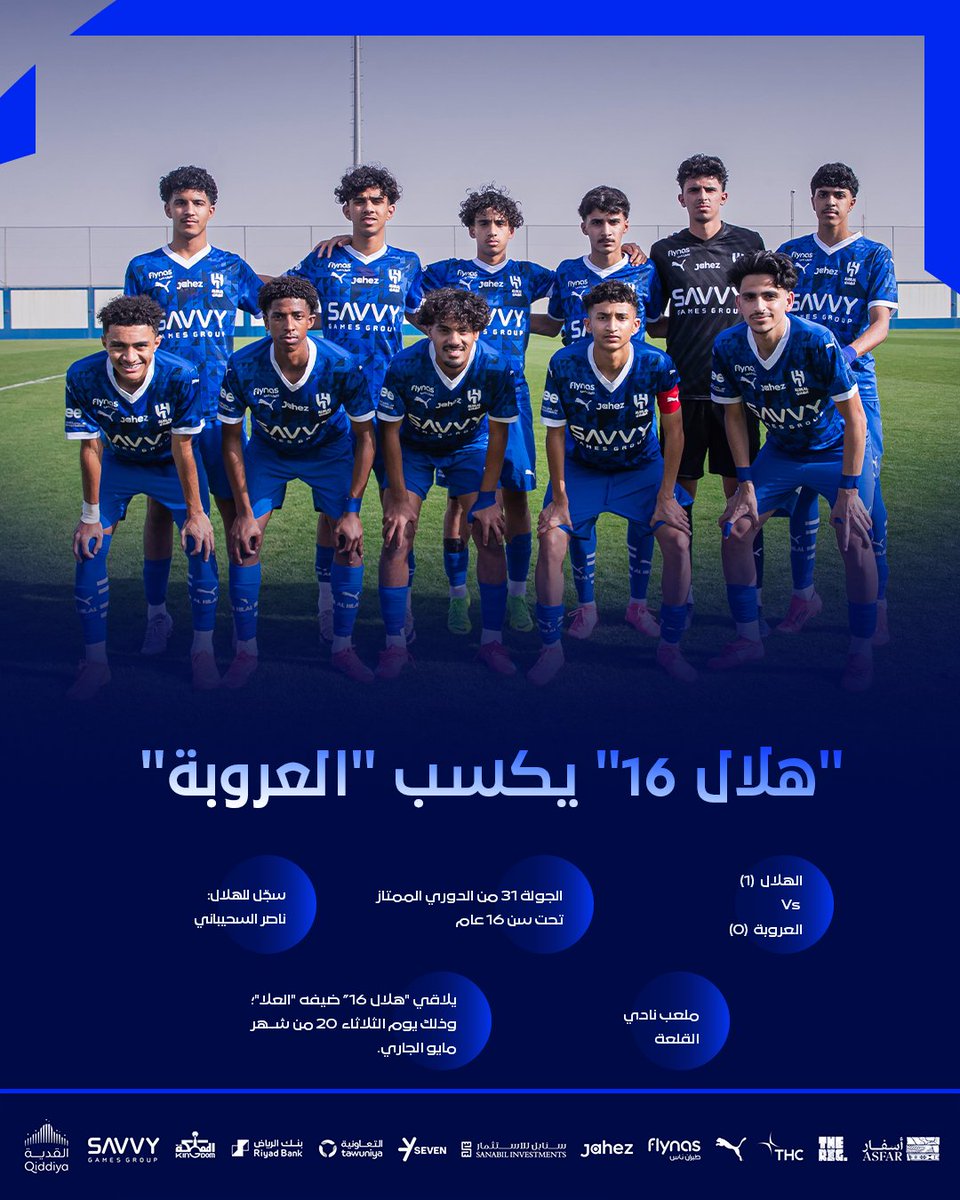 Alhilal_FC's tweet photo. 🔹 "هلال 17" يتغلب على "هجر"..
و"هلال 16" يكسب "العروبة" ⚽️👏 https://t.co/de0GXn5jU5
