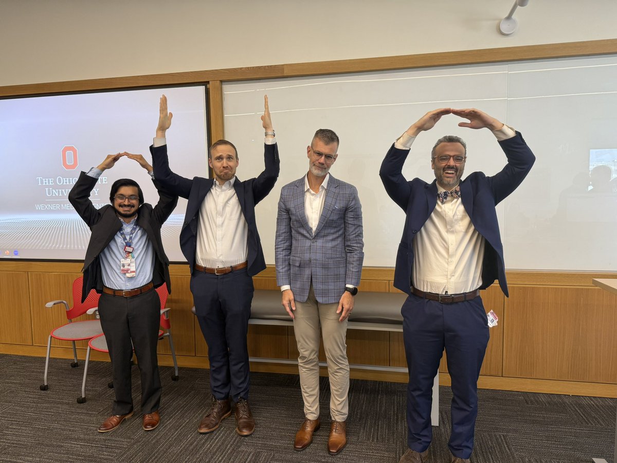 Ohio State Wexner Medical Center Urology Dept. (@osu_urology) on Twitter photo Were you even a #VisitingProfessor at THE Ohio State if you don’t do the O-H-I-O?
Big thanks to Dr. Tim Masterson for being such a good sport despite our football rivalry 🏈
<a href="/OhioStateFB/">Ohio State Football</a> <a href="/IndianaFootball/">Indiana Football</a> Were you even a #VisitingProfessor at THE Ohio State if you don’t do the O-H-I-O?
Big thanks to Dr. Tim Masterson for being such a good sport despite our football rivalry 🏈
<a href="/OhioStateFB/">Ohio State Football</a> <a href="/IndianaFootball/">Indiana Football</a>