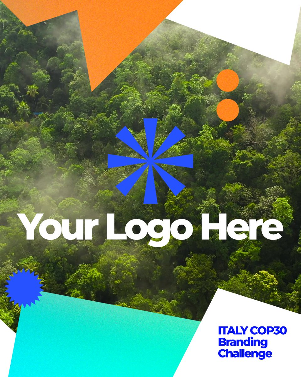 Calling all young Italian designers 🇮🇹 Italy’s #COP30 Branding Challenge is officially underway: Submit your idea for a bold Italian logo by June 16 for a chance to see your work featured at the world’s largest climate conference! 🌍 Apply here: bit.ly/4dD6q2J