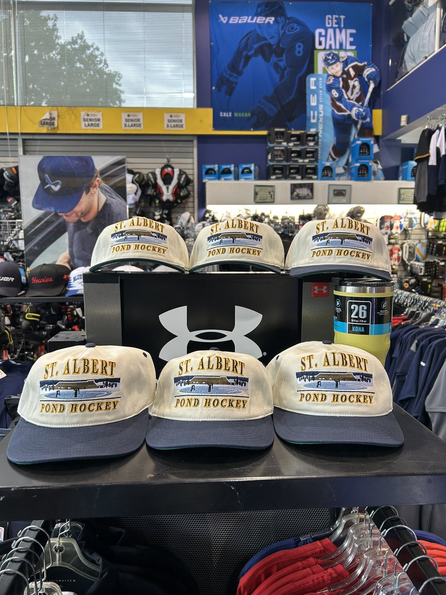 SFSstalbert's tweet image. STA Pond Hockey Hats are now here for a limited time! With Jarome Iginla Arena in the background,this hat is sure to only be here for a limited time #customhat #stapondhockey