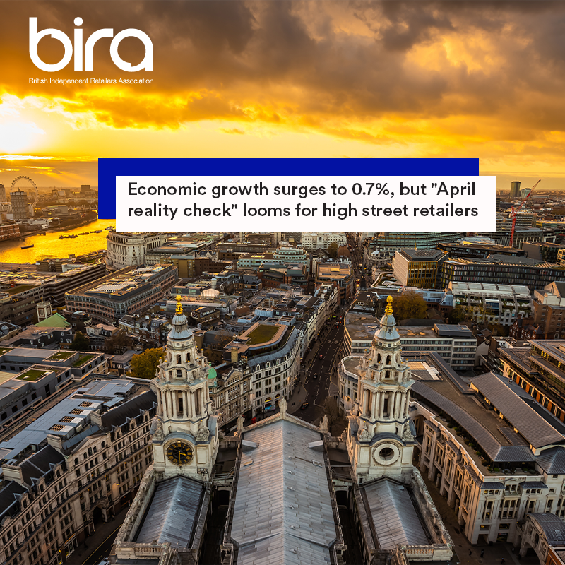 A surprising 0.7% economic growth in the first quarter of 2025 has defied gloomy predictions, but retailers face an imminent "reality check" as April's tax increases begin to bite, according to Bira.

bit.ly/Economic-Growt…

#RetailSupport #EconomicGrowth #BusinessTax #Retail