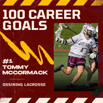 Ossining Boosters (@oabcboosters) on Twitter photo 💯 GOALS!
Congrats to Ossining’s own, Tommy McCormack on scoring his 100th career lacrosse goal! He is a finisher, a leader, and a constant threat on the field 🥍🔥 <a href="/MrHerrera_AD/">Chris Herrera</a> <a href="/OSSATHLETICS/">OHS Pride Athletics</a> <a href="/OssiningSchools/">Ossining UFSD</a> <a href="/OPride_Lax/">Ossining Boys Lacrosse</a> 💯 GOALS!
Congrats to Ossining’s own, Tommy McCormack on scoring his 100th career lacrosse goal! He is a finisher, a leader, and a constant threat on the field 🥍🔥 <a href="/MrHerrera_AD/">Chris Herrera</a> <a href="/OSSATHLETICS/">OHS Pride Athletics</a> <a href="/OssiningSchools/">Ossining UFSD</a> <a href="/OPride_Lax/">Ossining Boys Lacrosse</a>