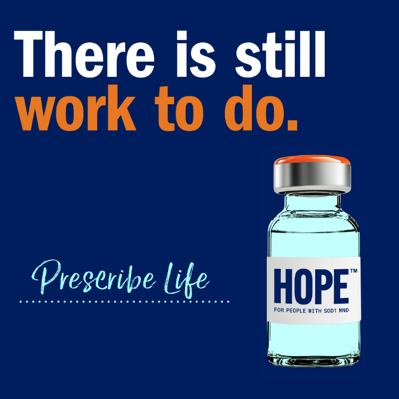mndassoc's tweet photo. You still have time to sign our #PrescribeLife petition ⏲️

Your support will help to urge the government to make #tofersen accessible to people living with SOD1 #MND.

 You can sign here 👇