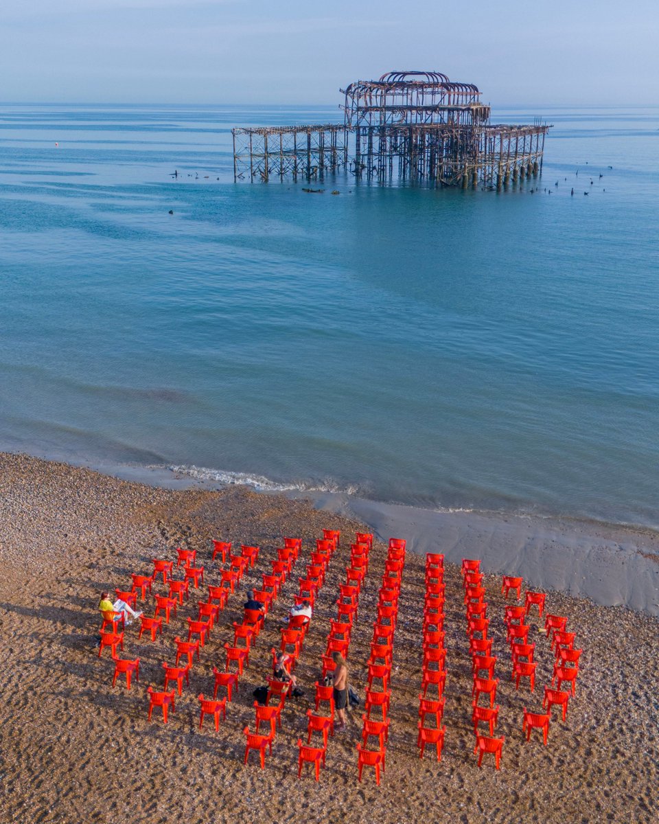 Brighton Festival (@brightfest) on Twitter photo Take a seat and watch the horizon... a gorgeous shot of Howareyoufeeling.studio's participatory installation How dark it is before dawn, as seen in <a href="/thetimes/">The Times and The Sunday Times</a> News in Pictures today.
108 red chairs are travelling through Brighton, inviting you to sit and contemplate what New Take a seat and watch the horizon... a gorgeous shot of Howareyoufeeling.studio's participatory installation How dark it is before dawn, as seen in <a href="/thetimes/">The Times and The Sunday Times</a> News in Pictures today.
108 red chairs are travelling through Brighton, inviting you to sit and contemplate what New