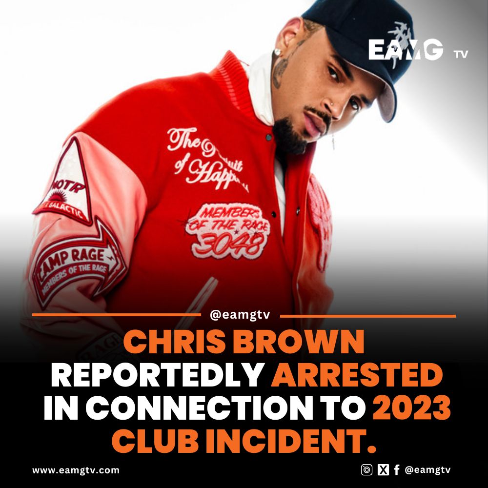 East Africa Media Group (@eamgtv) on Twitter photo UPDATE: <a href="/chrisbrown/">Chris Brown</a> has reportedly been arrested in Manchester in connection with a February 2023 bottle attack on a music producer at a London nightclub. The alleged victim claims the assault was unprovoked, resulting in head and leg injuries. Brown is currently in custody as UPDATE: <a href="/chrisbrown/">Chris Brown</a> has reportedly been arrested in Manchester in connection with a February 2023 bottle attack on a music producer at a London nightclub. The alleged victim claims the assault was unprovoked, resulting in head and leg injuries. Brown is currently in custody as