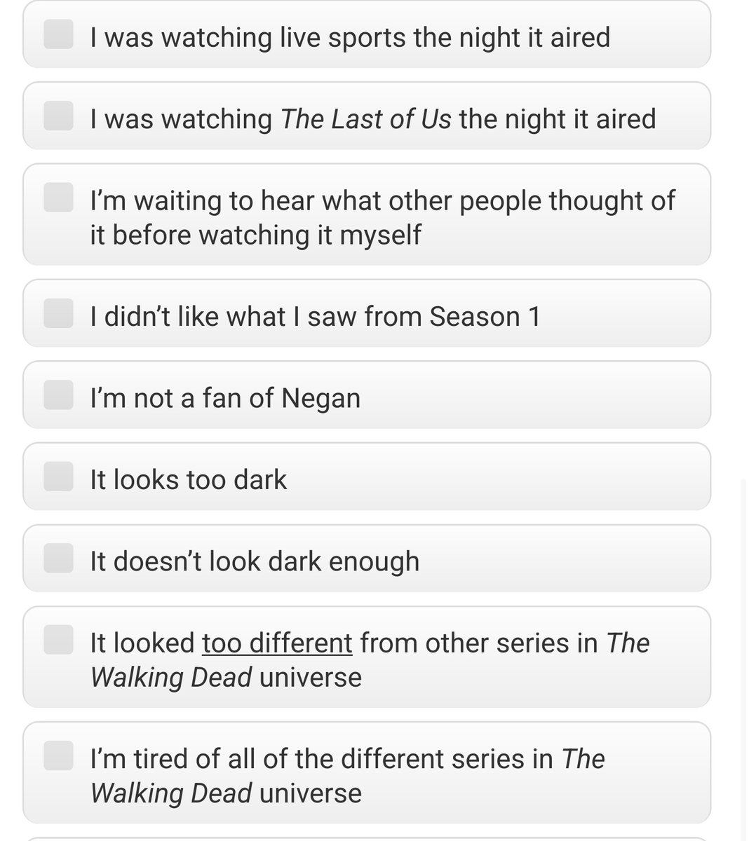 ConnectedVG's tweet image. #AMC is surveying fans to understand why viewership for Season 2 of #TWDDeadCity is lower than anticipated, exploring potential contributing factors such as viewership of #TLOU or overall franchise tiredness