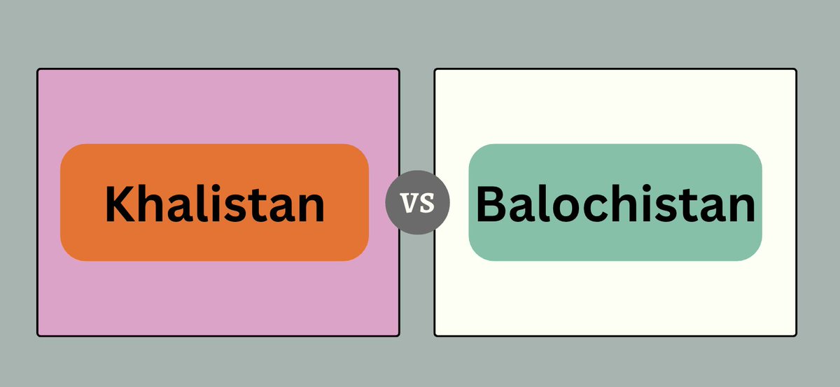 Today, I noticed two trending topics on X, from India and Pakistan—Khalistan &amp; Balochistan. IMO, these two issues are quite different. Balochistan is driven by a small group of ppl hiding in hills, whereas Khalistan reflects the sentiments of the common people in the Punjab