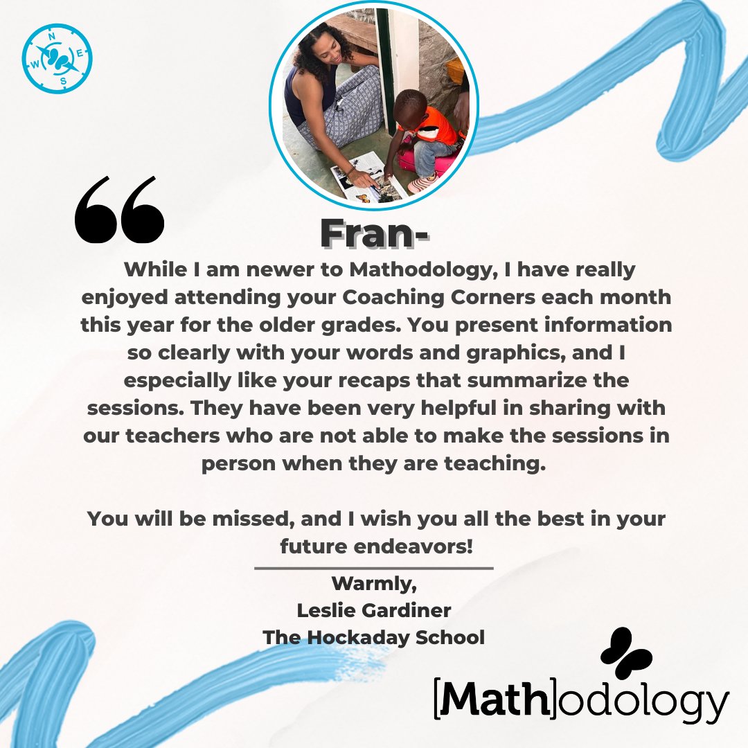 schaefer_mama's tweet image. 🌟 Day 4 of Farewell Posts for Fran 😢💙
Today’s heartfelt message comes from Leslie Gardiner, Mathematics Specialist – Lower School at The Hockaday School.

#FarewellFran #ThankYouFran #CoachingCorner #TheHockadaySchool