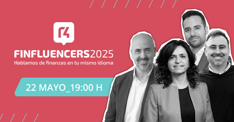 Renta4SAB's tweet photo. Más cercanos que nunca! 👀 Este 22 de mayo te hablamos en tu mismo idioma! Regístrate a Finfluencers 2025 😎🤳🏼Aquí: https://t.co/DAGXrIu2bd https://t.co/XzM0VCL6pc