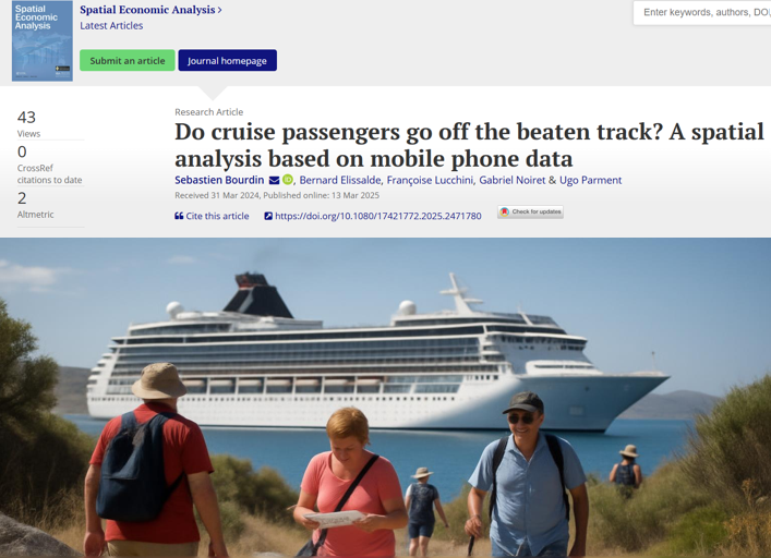 Sebastien BOURDIN πππ¨βππͺπΊ (@bourdin_seb) on Twitter photo π’π± New paper: We tracked cruise passengers in Normandy using mobile data:
π Most stay in the "tourist bubble"
πΏ Nature wins
π§ Distance matters
π§ Tourists follow tourists
π doi.org/10.1080/174217β¦
#TourismResearch
<a href="/spatialeconomic/">Spatial Economic Analysis</a> <a href="/RegionalStudies/">Regional Studies - @regionalstudies.bsky.social</a> π’π± New paper: We tracked cruise passengers in Normandy using mobile data:
π Most stay in the "tourist bubble"
πΏ Nature wins
π§ Distance matters
π§ Tourists follow tourists
π doi.org/10.1080/174217β¦
#TourismResearch
<a href="/spatialeconomic/">Spatial Economic Analysis</a> <a href="/RegionalStudies/">Regional Studies - @regionalstudies.bsky.social</a>