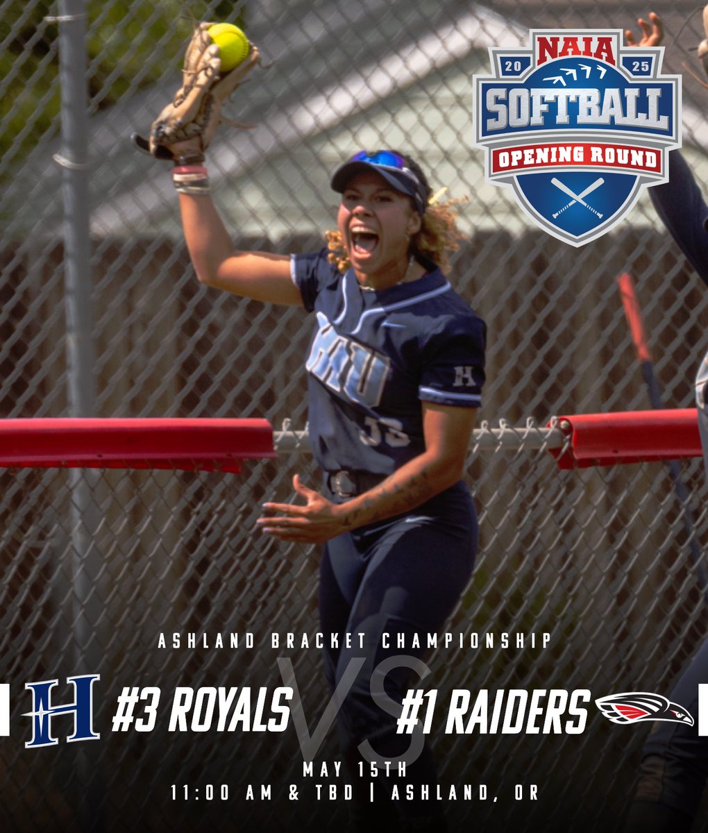 HIU Athletics (@hiuroyals) on Twitter photo NAIA OPENING ROUND CHAMPIONSHIP
No. 3 seed Softball needs two as they take on No. 1 seed Southern Oregon at 11:00 AM and try to force a Game 2 in order to claim the Ashland Bracket Championship.
π: Ashland, OR
π: stats.statbroadcast.com/mobile/?id=590β¦.
πΊ: souraiders.com/watch/?Live=67β¦ NAIA OPENING ROUND CHAMPIONSHIP
No. 3 seed Softball needs two as they take on No. 1 seed Southern Oregon at 11:00 AM and try to force a Game 2 in order to claim the Ashland Bracket Championship.
π: Ashland, OR
π: stats.statbroadcast.com/mobile/?id=590β¦.
πΊ: souraiders.com/watch/?Live=67β¦