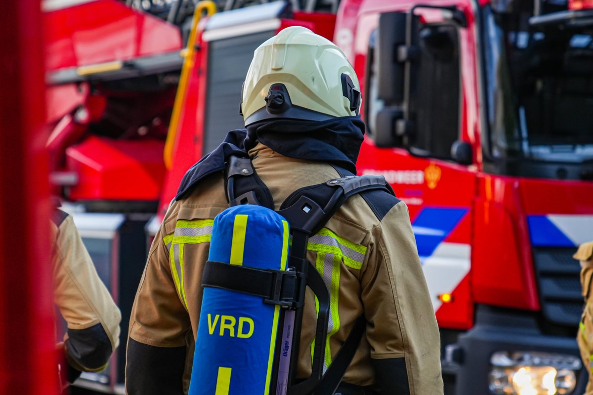 Explosies en brand bij politieacademie